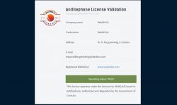 ワザンバカジノAntillephone License Validation